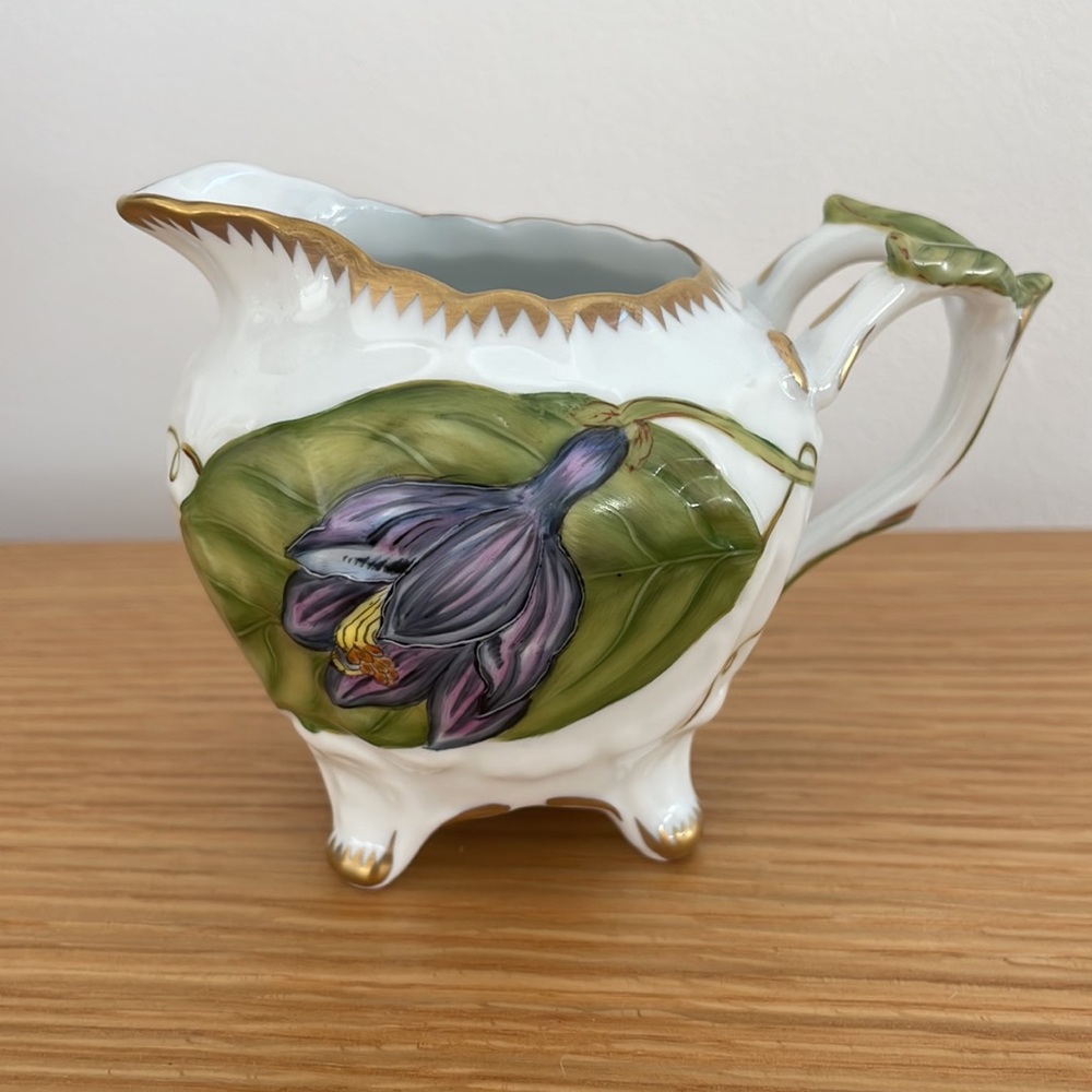 NWOT Anna Weatherley Rare Butterfly and Flower Handpainted 3 Piece Tea Set - Picture 7 of 17